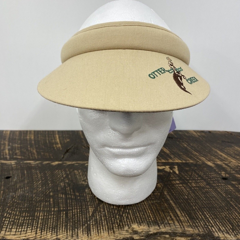 Texace Otter Creek Golf Course Women's Reversible Beige & Tartan Plaid Visor New - Picture 12 of 16